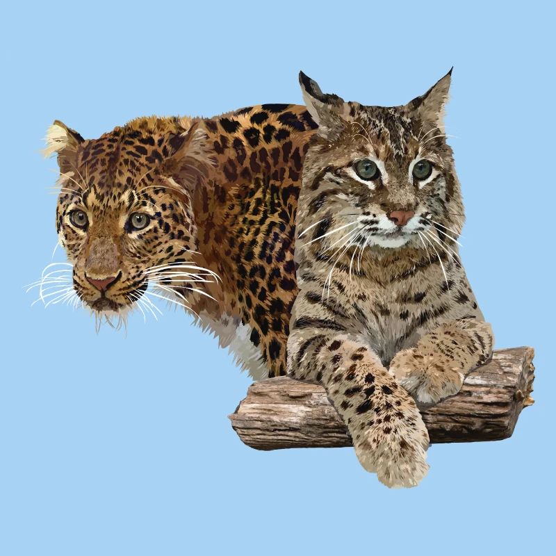 Leopard and lynx