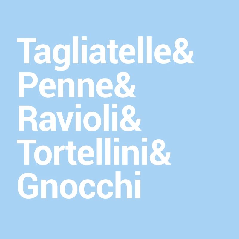 Pasta Culinary Typography Design