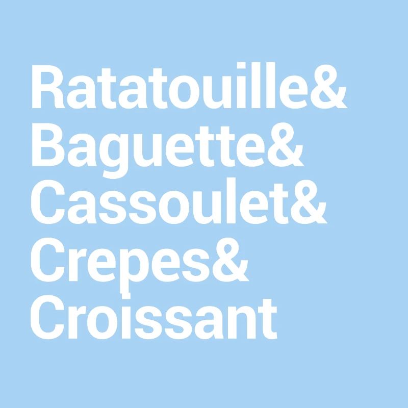 Culinary Word Art Typography Design