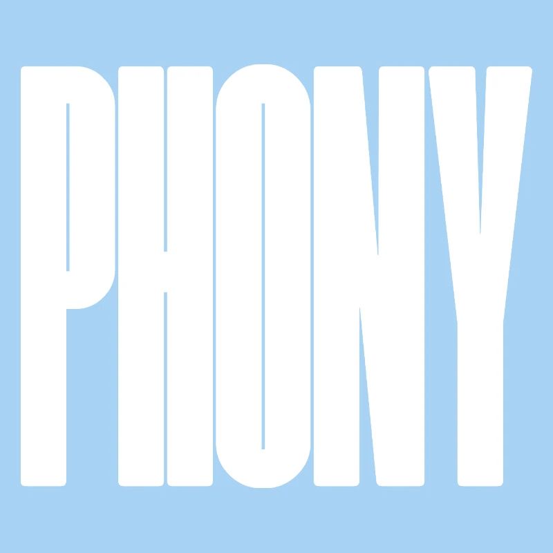 Phony - Bold typographical design