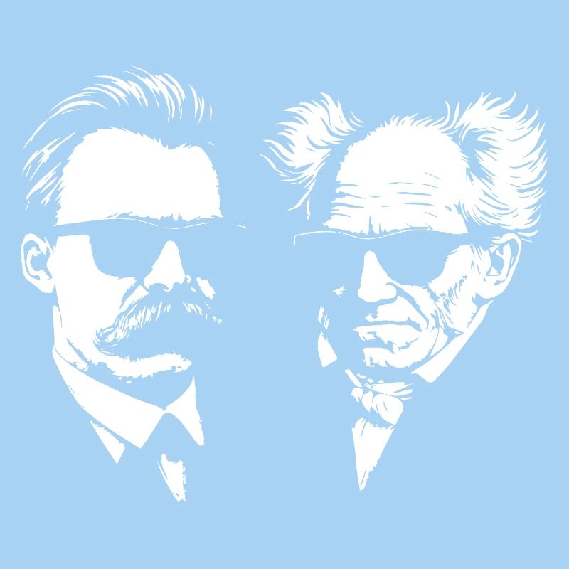 Die deutschen Philosophen Nietzsche und Schopenhhauer