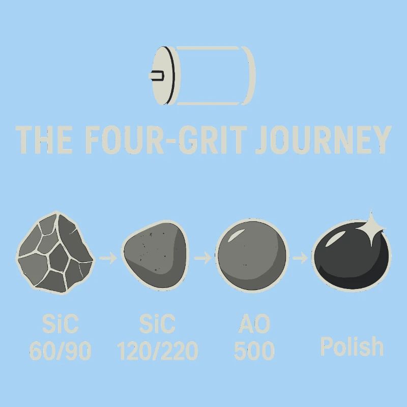 Der Vier-Schritte-Schleifprozess