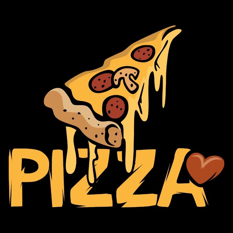 Pizza Love lettering