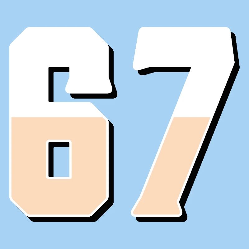 6 7 – Trendy minimalist text design,