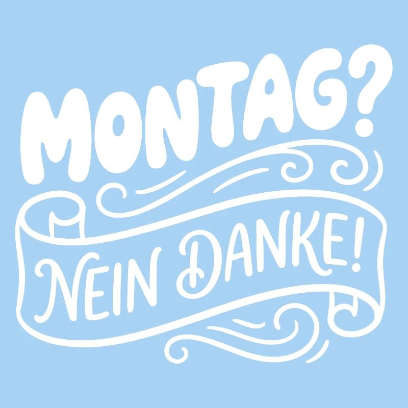Lundi? Non merci! Lettrage manuel