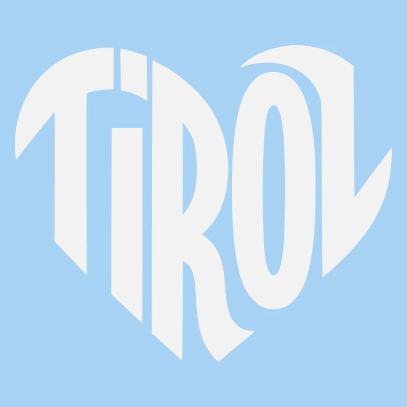 Tirol Herz Typografie