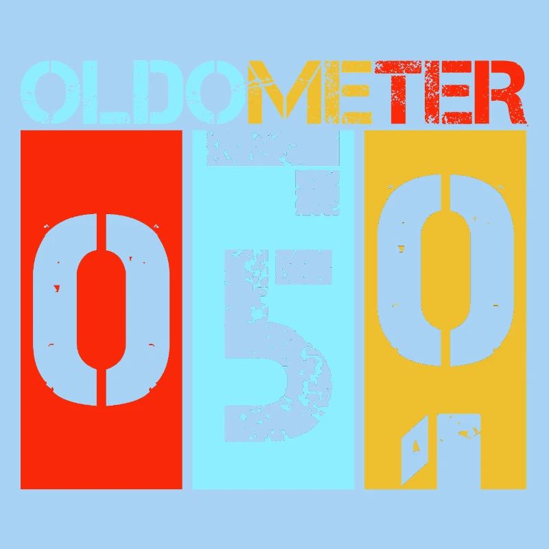 Oldometer 50 Vintage Retro 50th Birthday