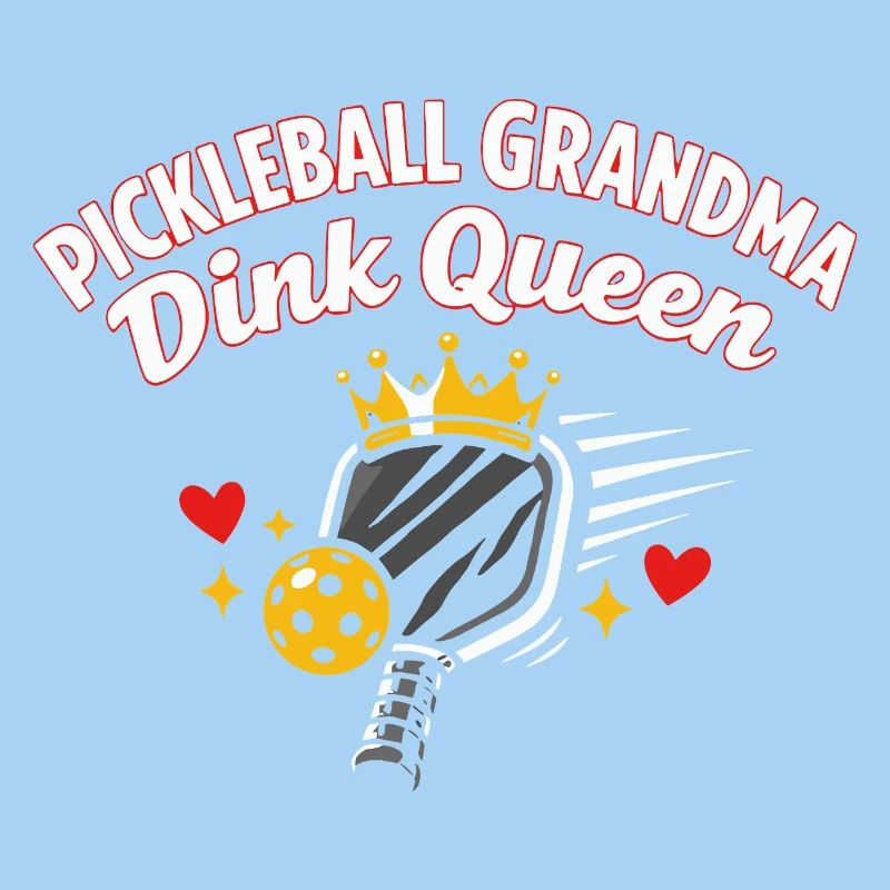 Pickleball-Großmutter Dink Queen Lustig