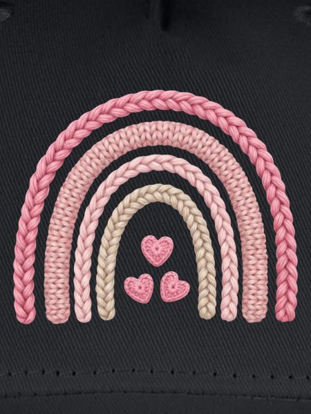 Regenbogen Rosa Strickmuster