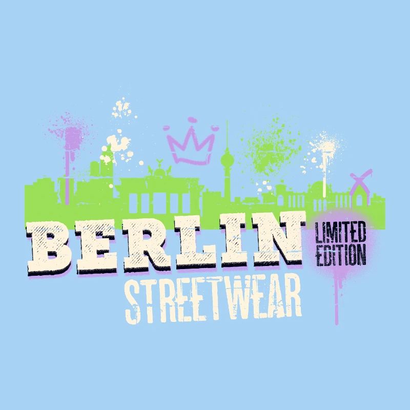 Berlin Skyline City Germany Graffiti Art