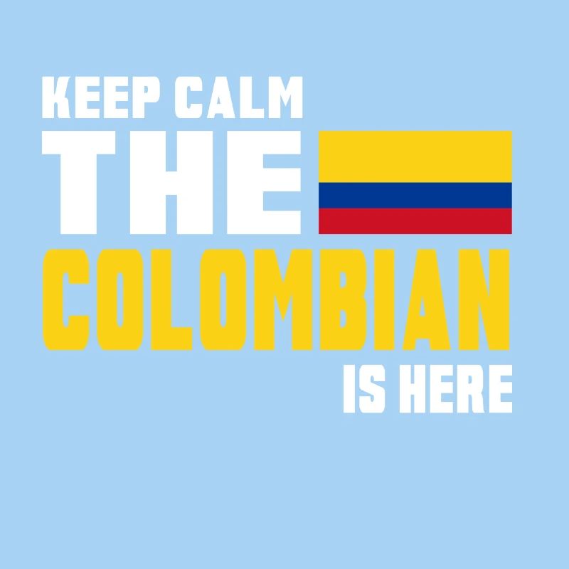 Keep calm Colombie / Drapeau de cadeau Amérique du Sud