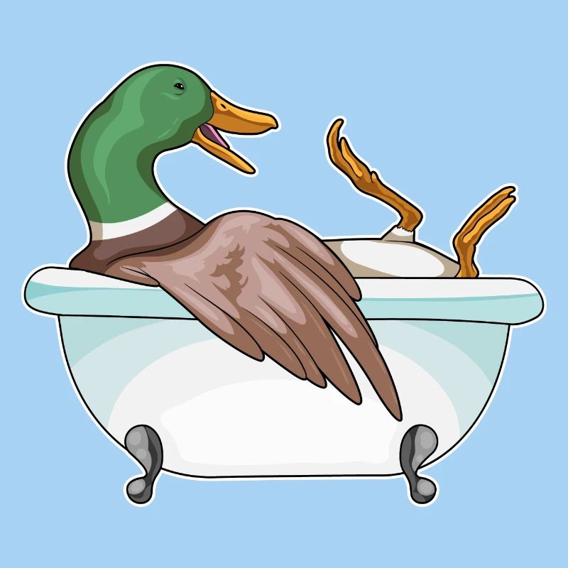 Baignoire de bain de canard