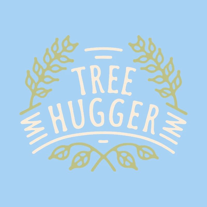 Tree hugger forest bathing nature lovers