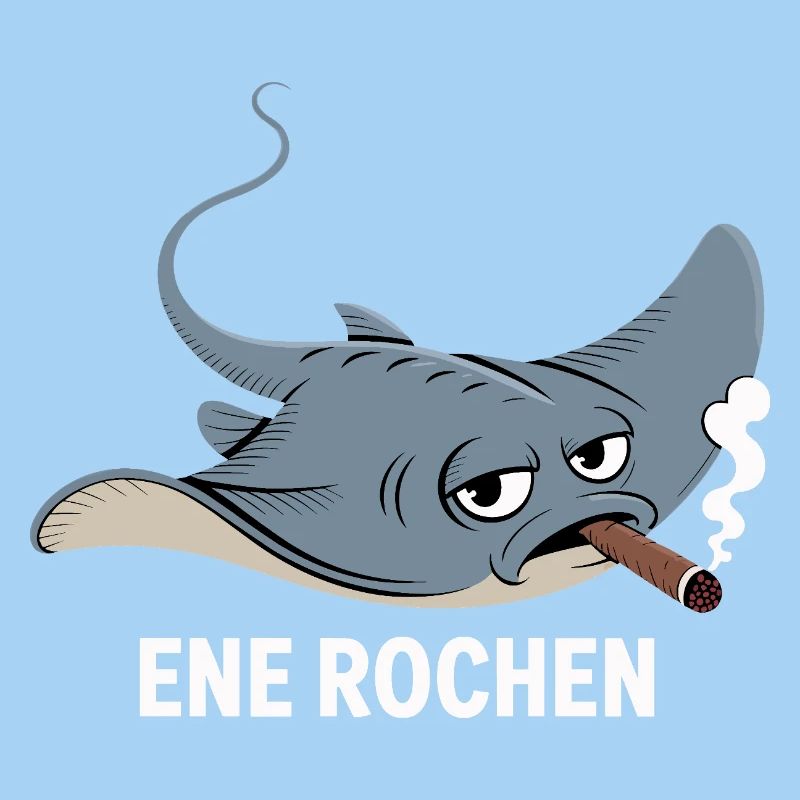 Ene Rochen Raucher Spruch Zigarette Kippe Rauchen