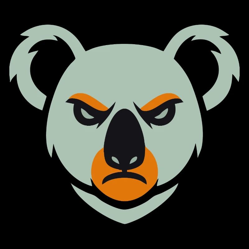 Wütender Koala Blick