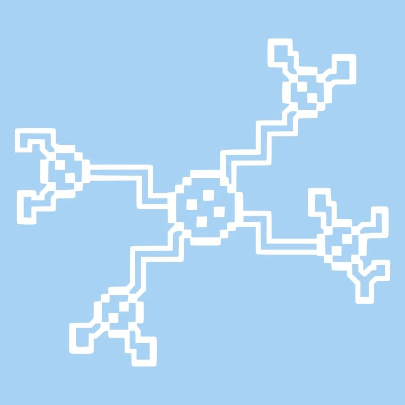 Neuron Nerve Cell Pixel 8-Bit
