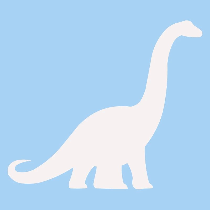 Langhals Dino Silhouette