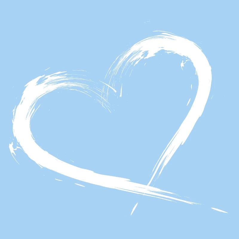 Heart design brush vector graphic