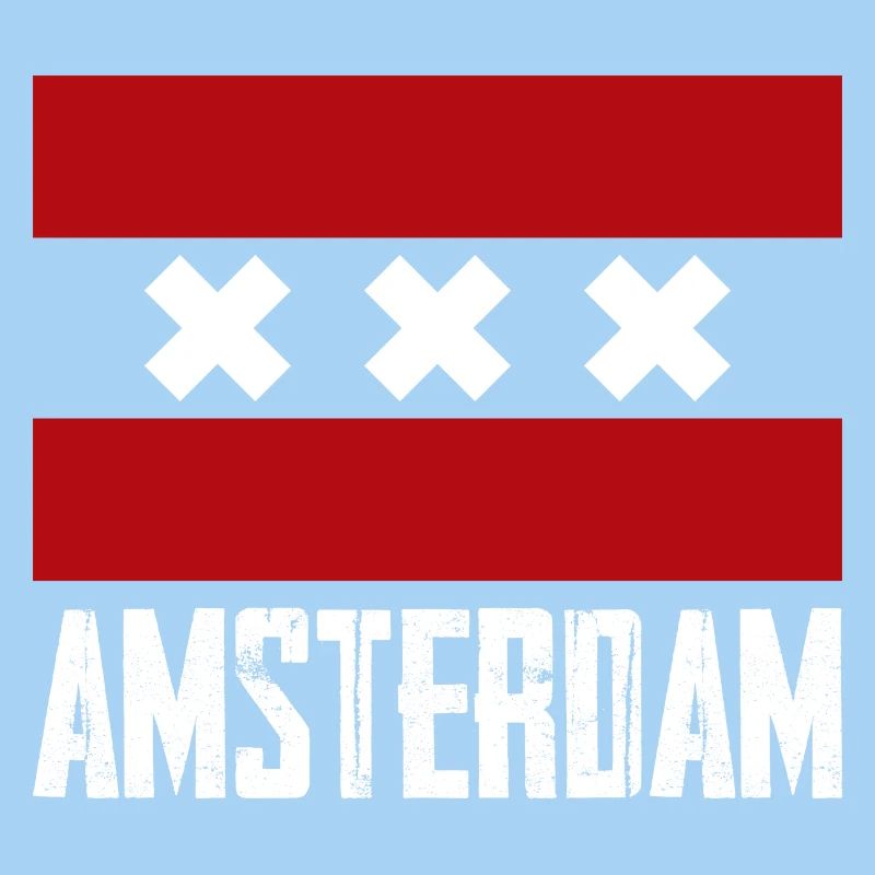 Emblème à rayures X d’Amsterdam