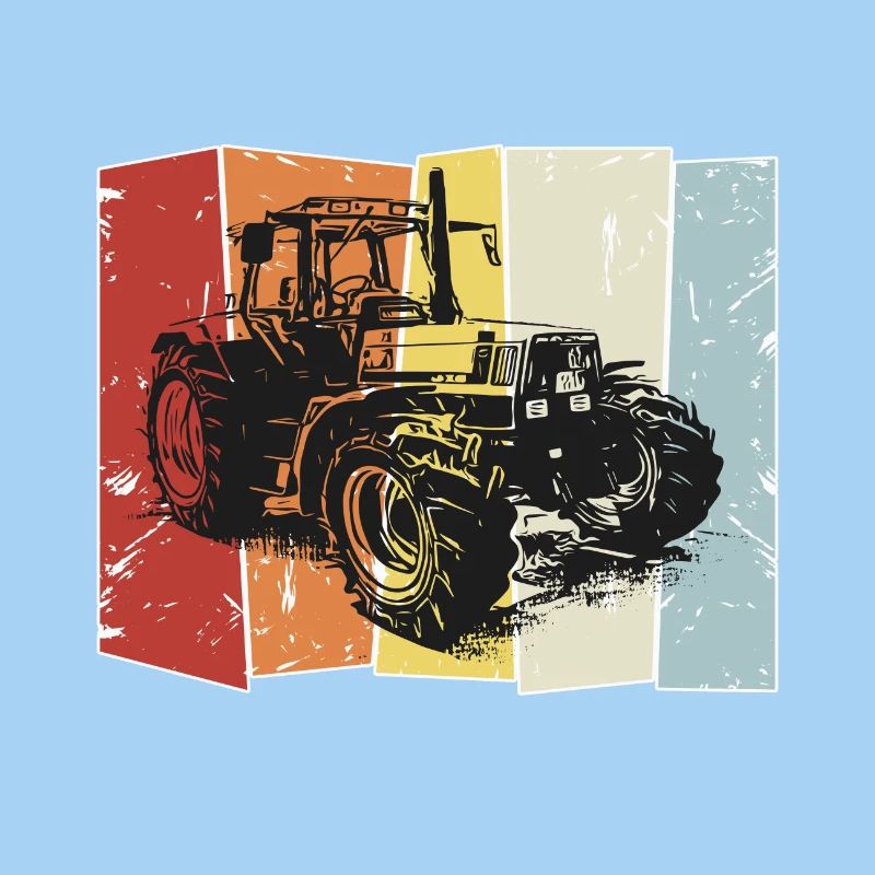 Traktor Deutz retro style