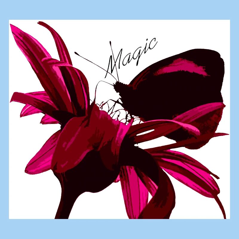 Magic butterfly red