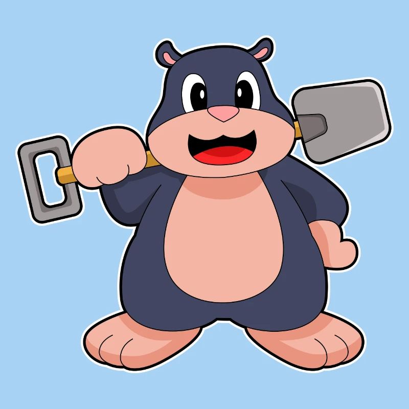 Mole Miner Shovel Mining