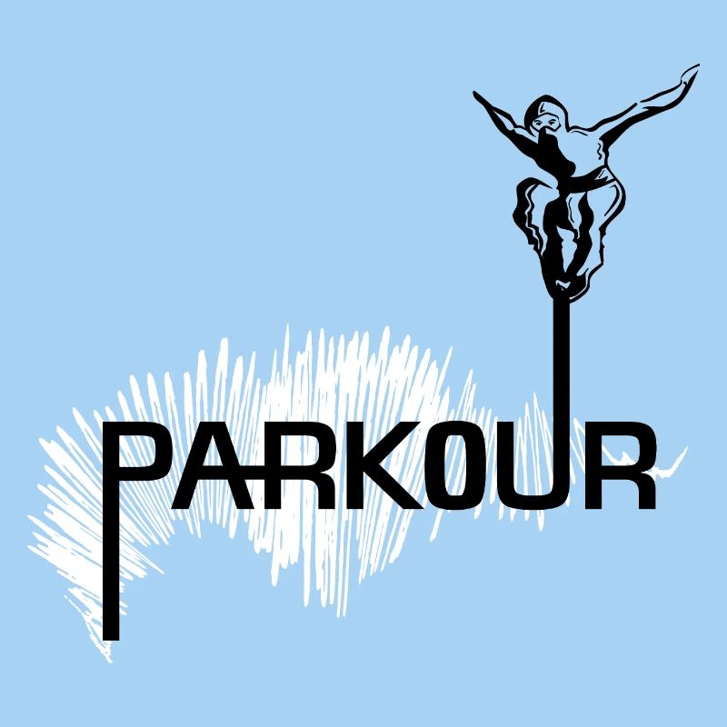 Parkour Ninja - black-white
