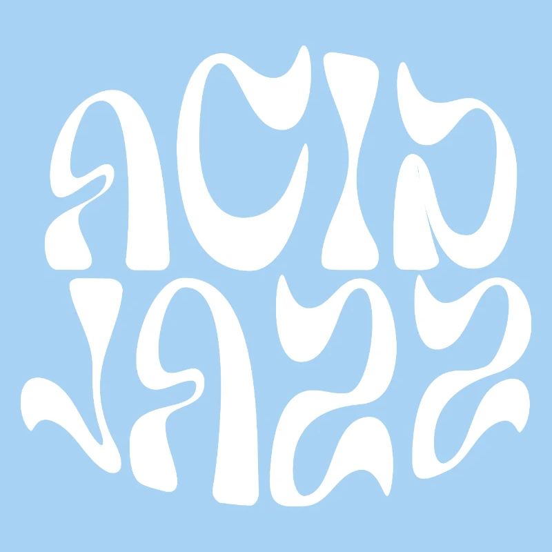Acid Jazz Fluid und psychedelisches Logo