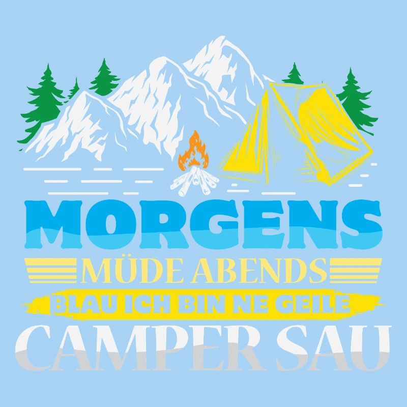 Camper Camping Wohnwagen Spruch