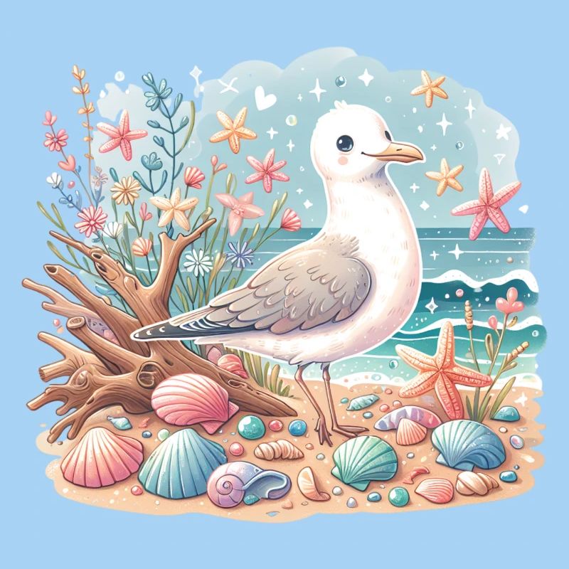 Seagull Beach Shells Maritime Coast