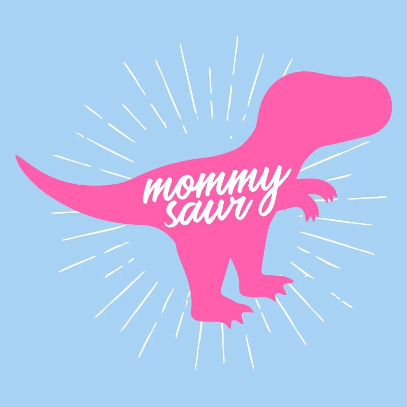 Mommysaurier T-Rex Mama Dinosaurier-Silhouette