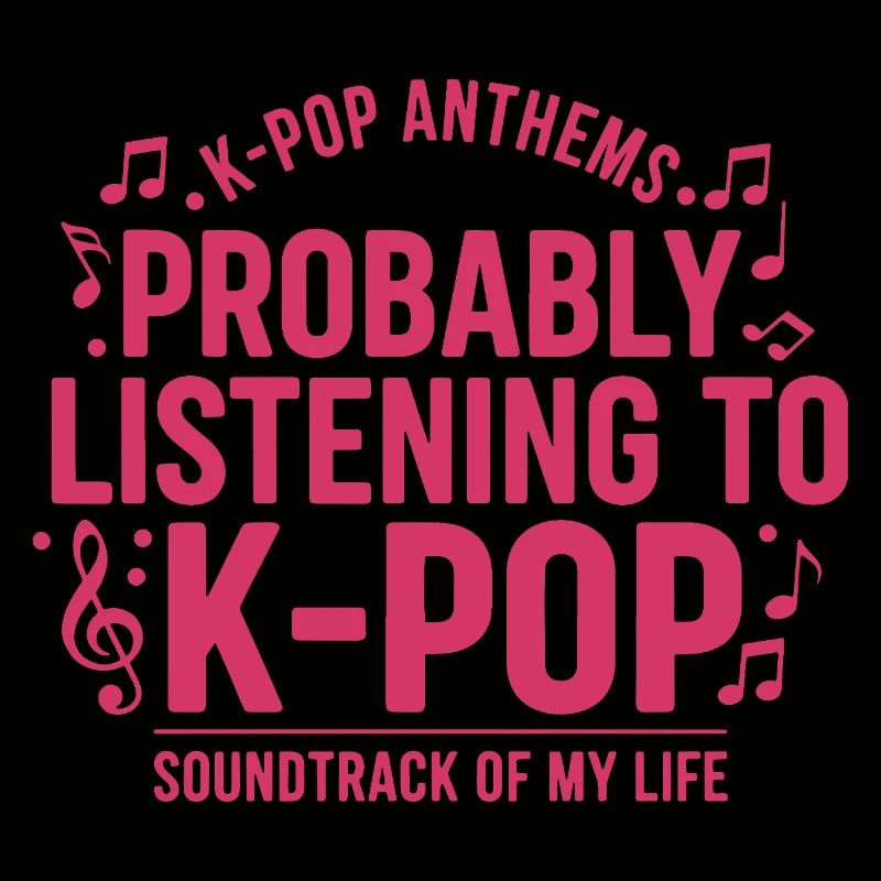 Probablement en train d’écouter la bande originale K-pop de ma vie