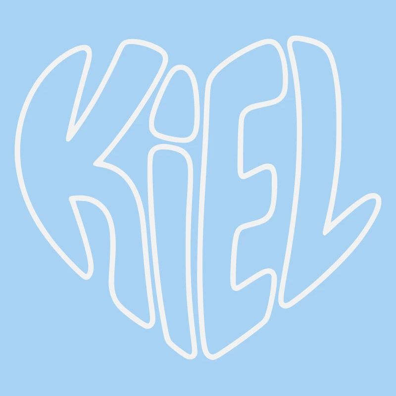 Kiel Outline Heart Typo