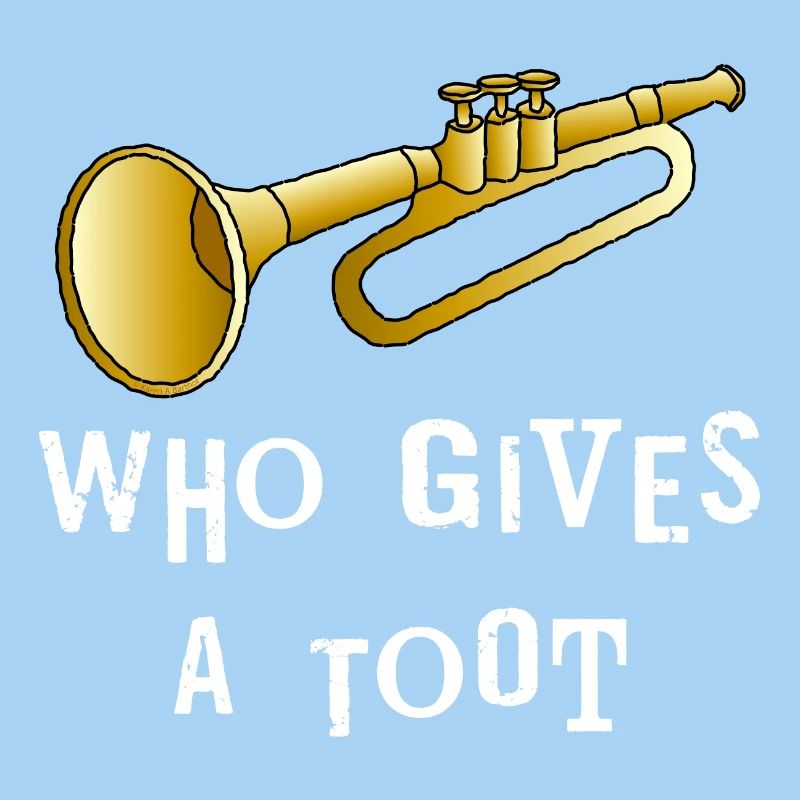 Trumpet Toot White Text