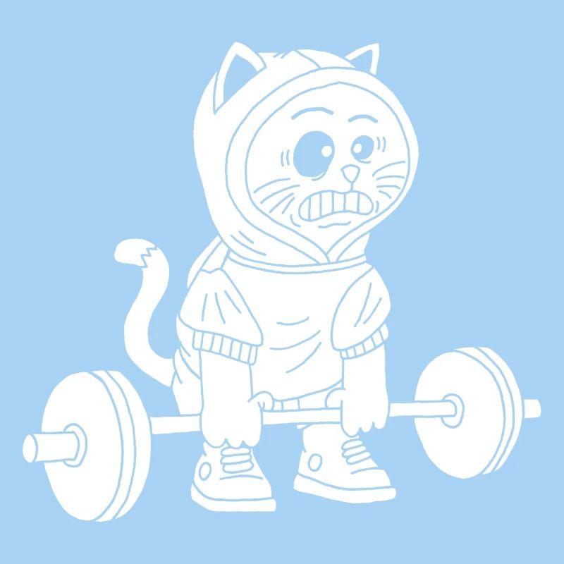La puissance du chaton blanc