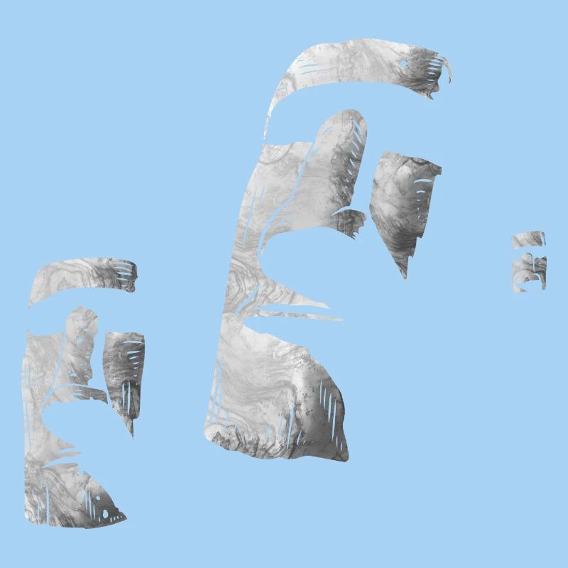 Moai Heads Easter Island Polynesia