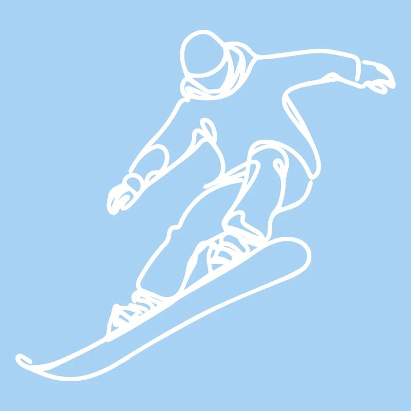 Snowboarder Drawing