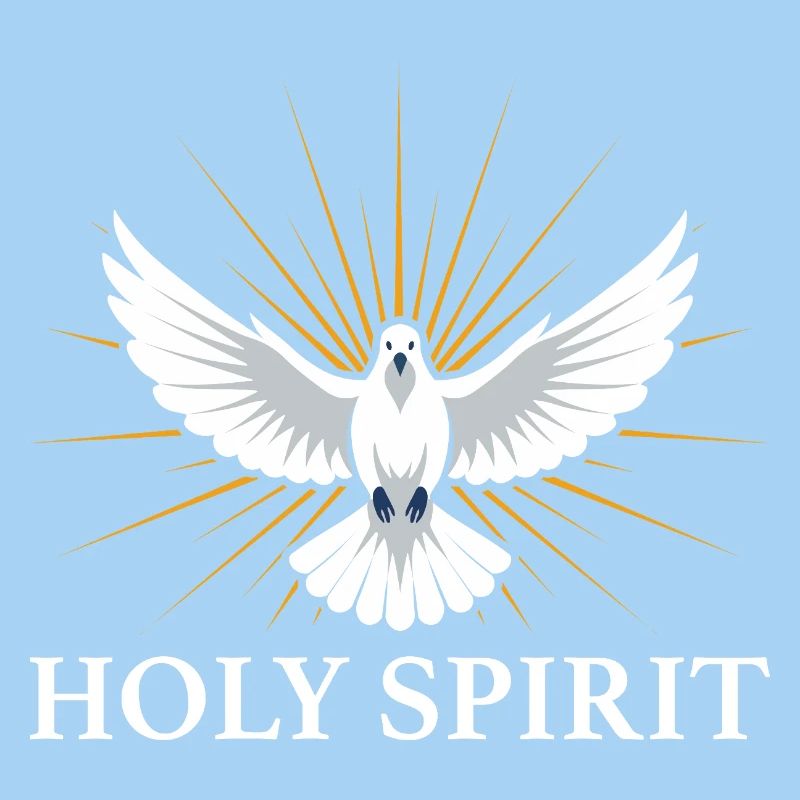 Heiliger Geist Taube mit Strahlen Glaube Religion
