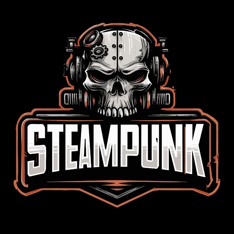 Steampunk Schädel – Mechanisches Retro Motiv