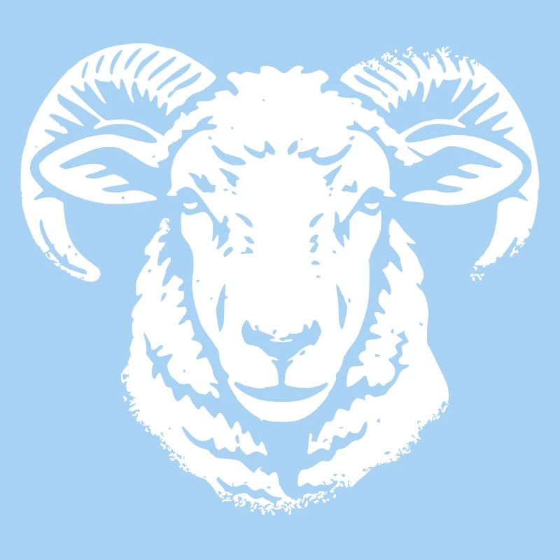 Widder Kopf Ram Schafbock Horn Vektor