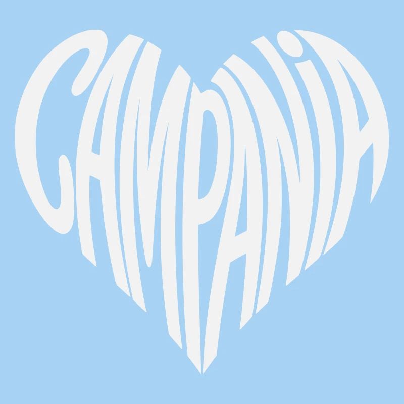 Campania Heart Typography