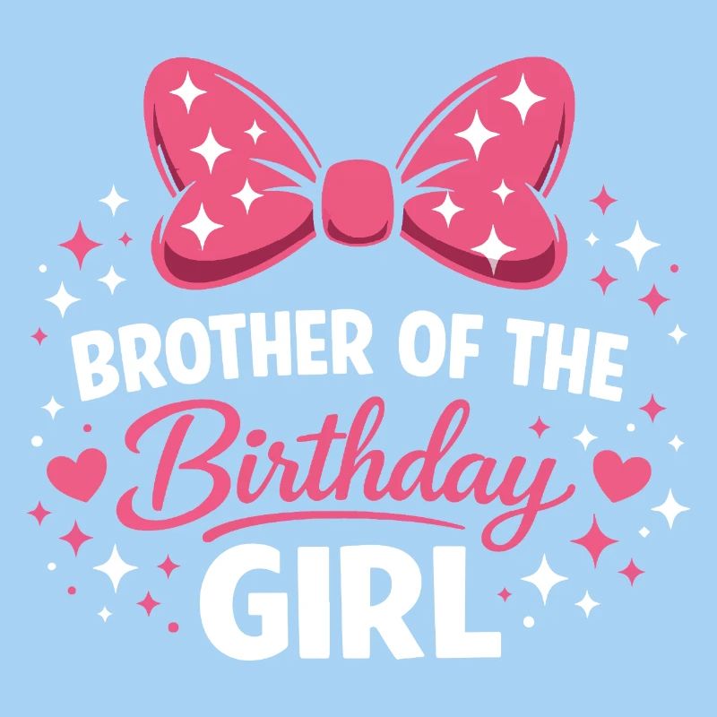 Girl's Birthday Design - Magic Pink Bow and E