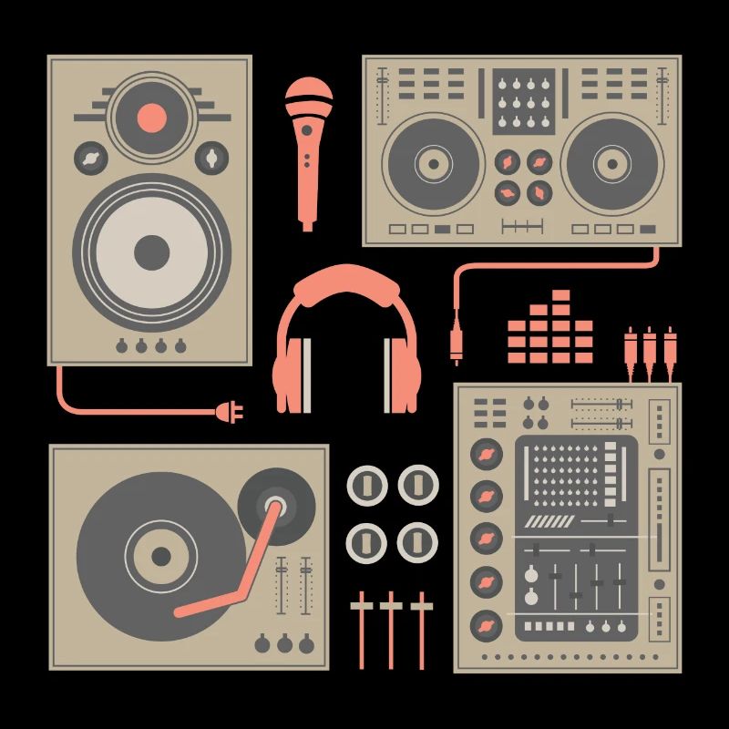 DJ Plattenspieler Set