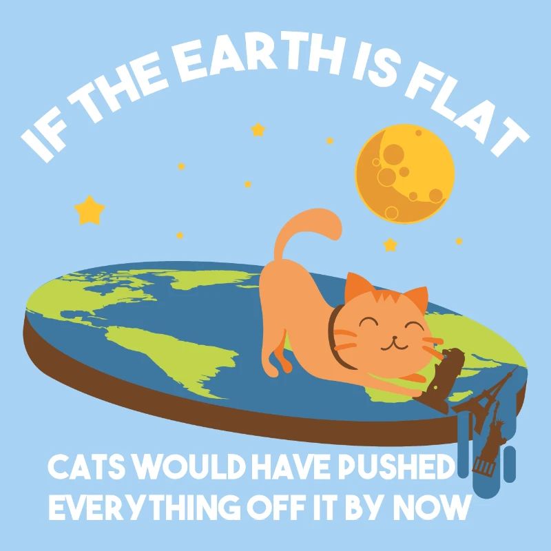 Flach-Erde-Katzen-Satire