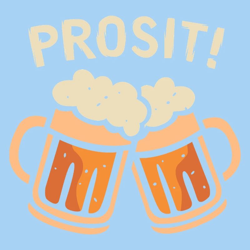prosit Bier Fest - Biergläser Comic und Cartoon