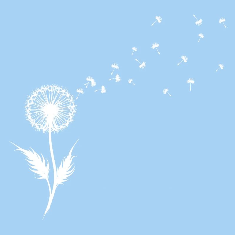Dandelion Seed Silhouette