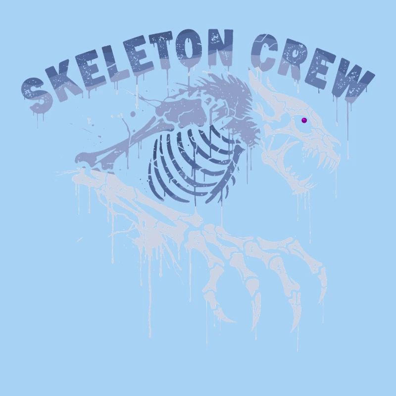 Skeleton Werewolf Graffiti