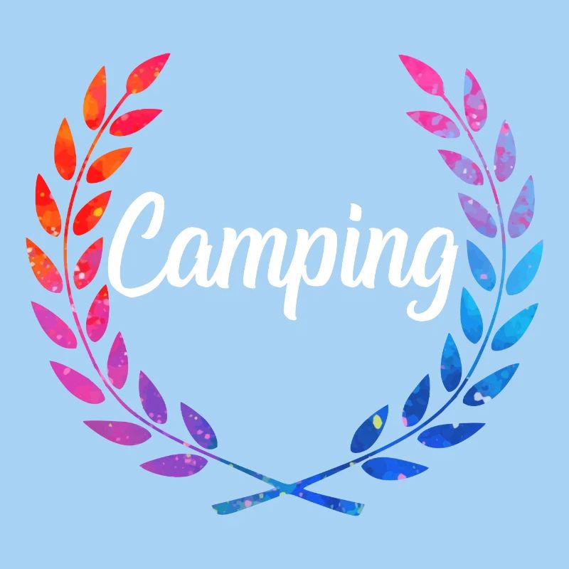 Camping Color Laurel Script
