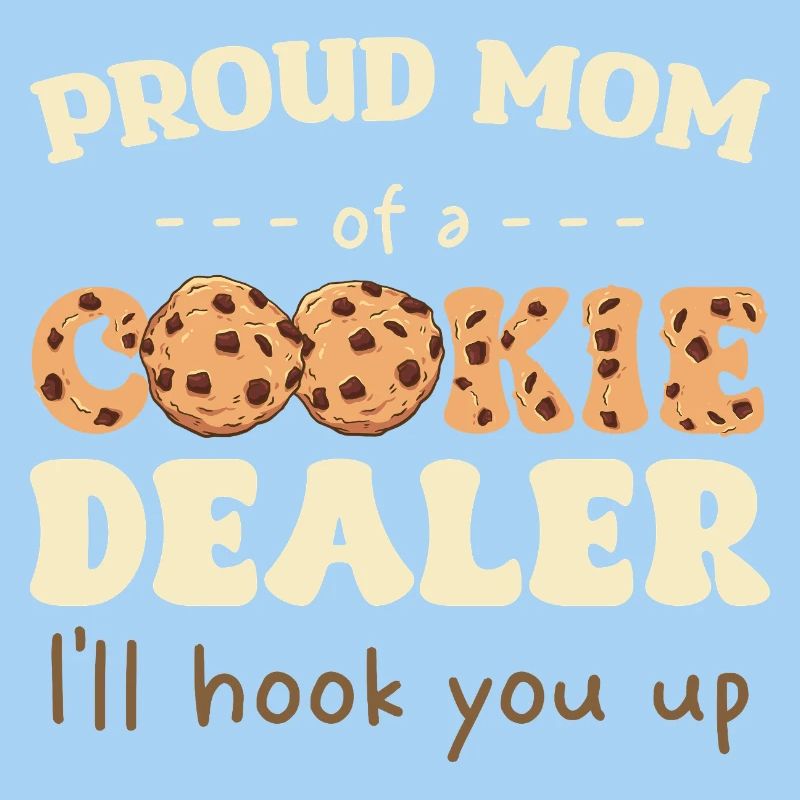 Stolze Mama eines Cookie-Verkäufers