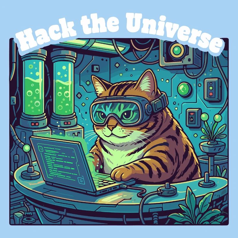 Hackerkatze im Universum